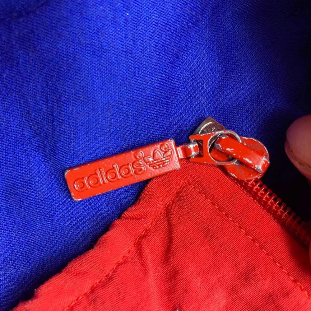 Adidas Jacket Mens S/M Red Blue Vintage 1993/94 FC Bayern Munich Windbreaker 90s - Picture 9 of 16